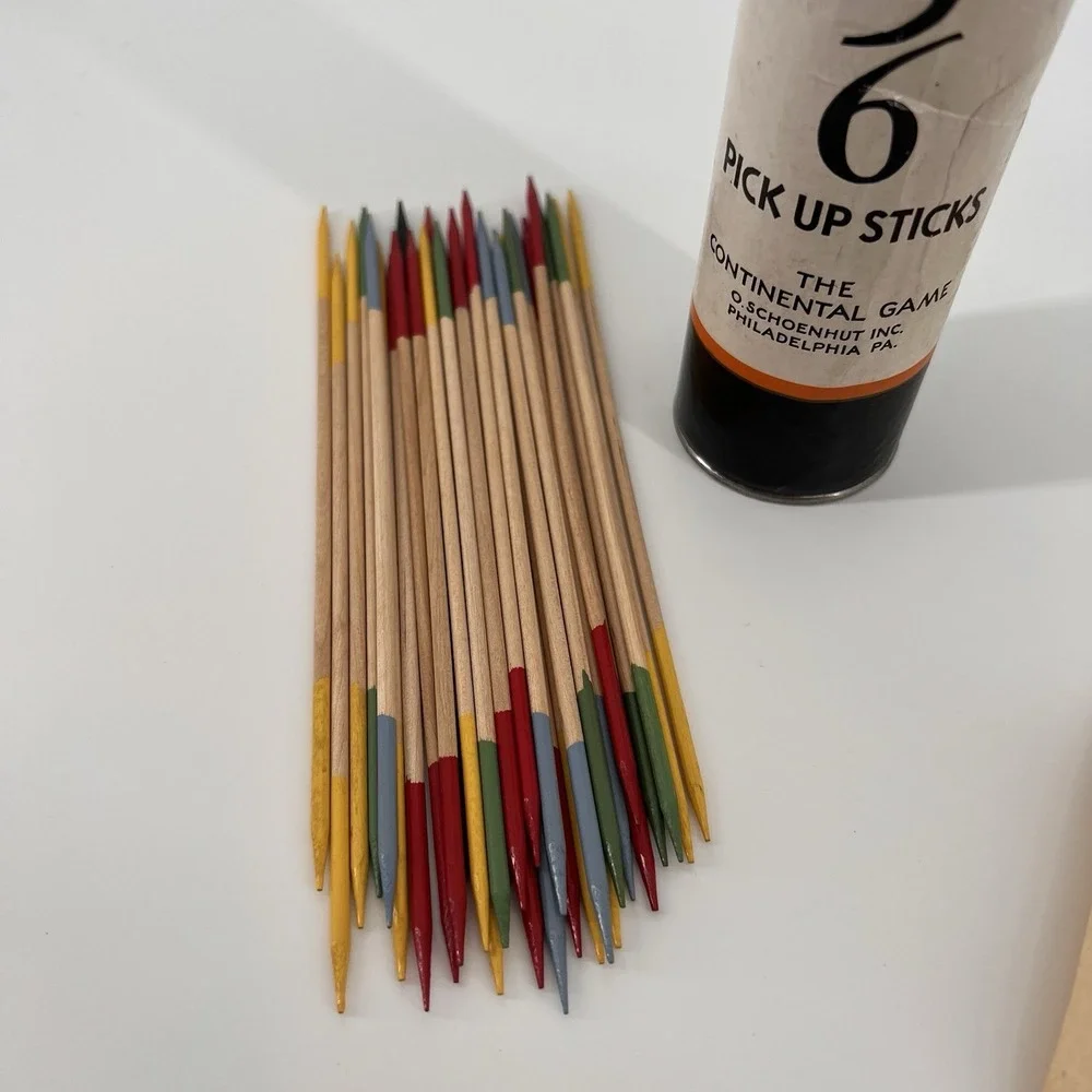 Vintage‎ Schoenhut Wood Pick Up Sticks 456 The Continental Game Philadelphia